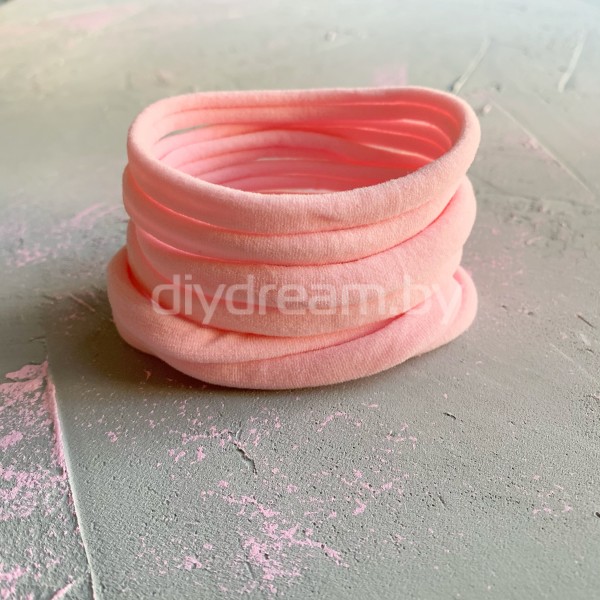 Повязка нейлоновая One size 8 см, розовый