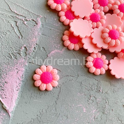 Кабошон "Цветочек", розовый Кабошон "Цветочек", розовый