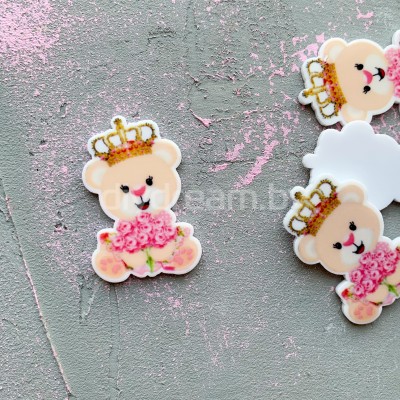 Кабошон-вырубка "Мишка" 40 мм Кабошон-вырубка "Мишка" 40 мм