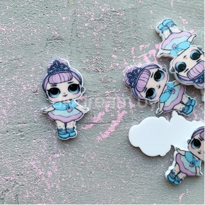 Кабошон-вырубка "Куколка" 30 мм, №16 Кабошон-вырубка "Куколка" 30 мм, №16