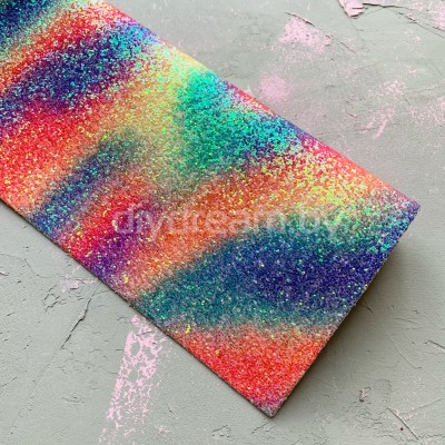 Кожзам с пайетками "Радуга" Кожзам с пайетками "Радуга"