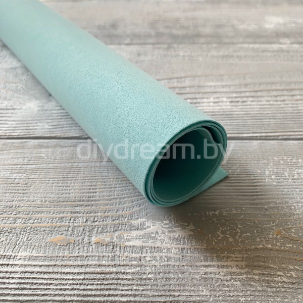 Китайский фоамиран (1 мм) 50х50 см, голубой Китайский фоамиран (1 мм) 50х50 см, голубой