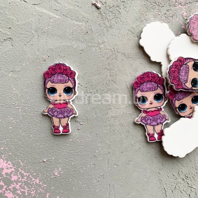 Кабошон-вырубка "Куколка" 39*20 мм, №1 Кабошон-вырубка "Куколка" 39*20 мм, №1