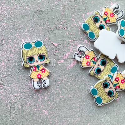 Кабошон-вырубка "Куколка" 30 мм, №8 Кабошон-вырубка "Куколка" 30 мм, №8