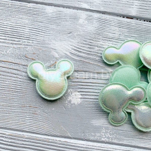 Патч "Микки" 4,2х3,5 см, мятный Патч "Микки" 4,2х3,5 см, мятный