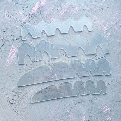 Набор пластиковых шаблонов 1 мм "Роза" Набор пластиковых шаблонов 1 мм "Роза"