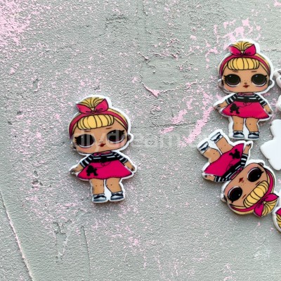 Кабошон-вырубка "Куколка" 30 мм, №22 Кабошон-вырубка "Куколка" 30 мм, №22