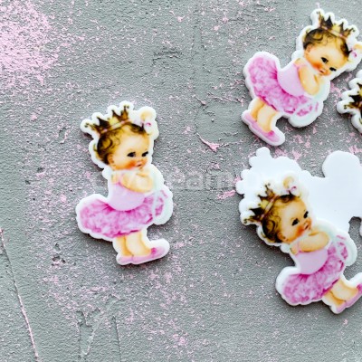 Кабошон-вырубка "Маленькая принцесса" 35 мм Кабошон-вырубка "Маленькая принцесса" 35 мм