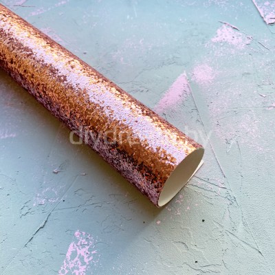 Кожзам с крупными блестками, нежно-розовый Кожзам с крупными блестками, нежно-розовый