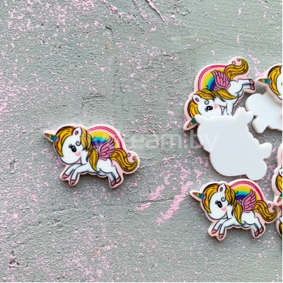 Кабошон-вырубка "Единорожек", №6 Кабошон-вырубка "Единорожек", №6