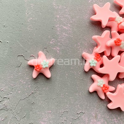 Кабошон "Морская звезда", розовый Кабошон "Морская звезда", розовый