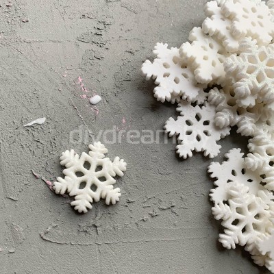 Кабошон "Снежинка" 2,5 см Кабошон "Снежинка" 2,5 см