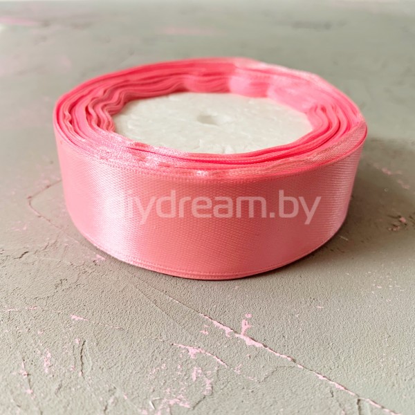 Лента атласная 2,5 см, розовый Лента атласная 2,5 см, розовый