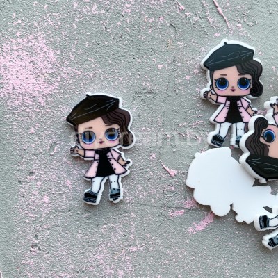 Кабошон-вырубка "Куколка" 30 мм, №2 Кабошон-вырубка "Куколка" 30 мм, №2