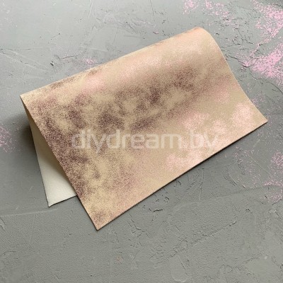 Кожзам с напылением А4, нежно-розовый Кожзам с напылением А4, нежно-розовый