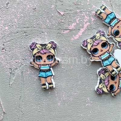 Кабошон-вырубка "Куколка" 30 мм, №3 Кабошон-вырубка "Куколка" 30 мм, №3