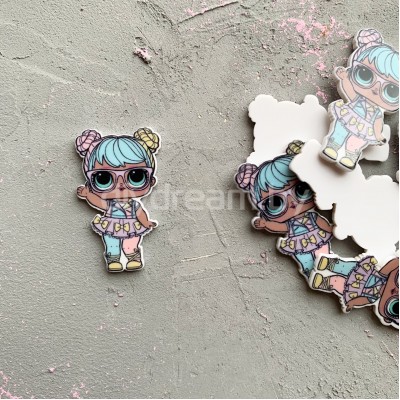 Кабошон-вырубка "Куколка" 39*24 мм, №2 Кабошон-вырубка "Куколка" 39*24 мм, №2