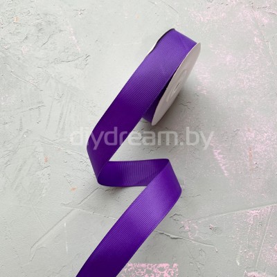 Лента репсовая 25 мм, цв. фиолетовый Лента репсовая 25 мм, цв. фиолетовый