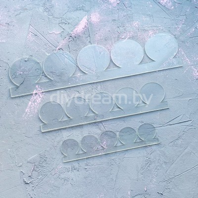 Набор пластиковых шаблонов 1 мм "Роза" Набор пластиковых шаблонов 1 мм "Роза"