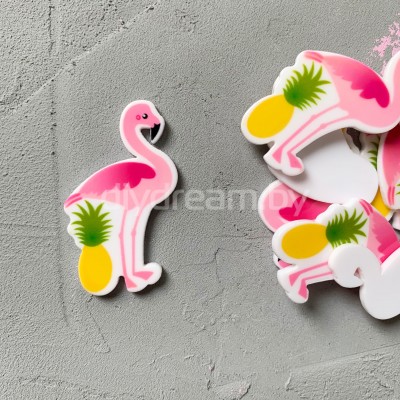 Кабошон-вырубка "Фламинго" 43х25 мм, №1 Кабошон-вырубка "Фламинго" 43х25 мм, №1