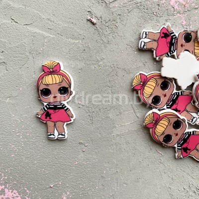 Кабошон-вырубка "Куколка" 40*20 мм, №3 Кабошон-вырубка "Куколка" 40*20 мм, №3